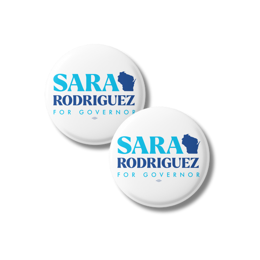 Sara Rodriguez for Governor Button 2-Pack